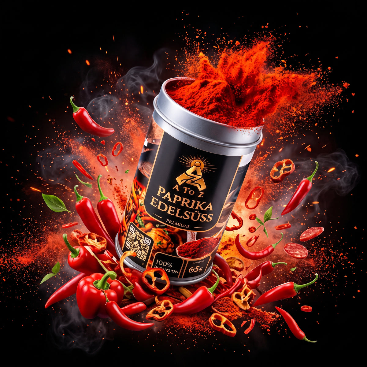 A To Z Paprika edelsüß Premium 65g | Für Gulasch, Fleisch & Eintöpfe | 100% rein, Halal