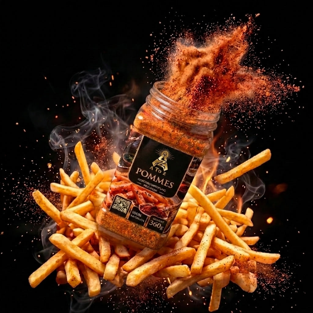 A To Z Pommes Gewürzmischung 360g | Für Pommes, Wedges & Kartoffelgerichte | 50% Gewürzanteil, Halal (Kopie)