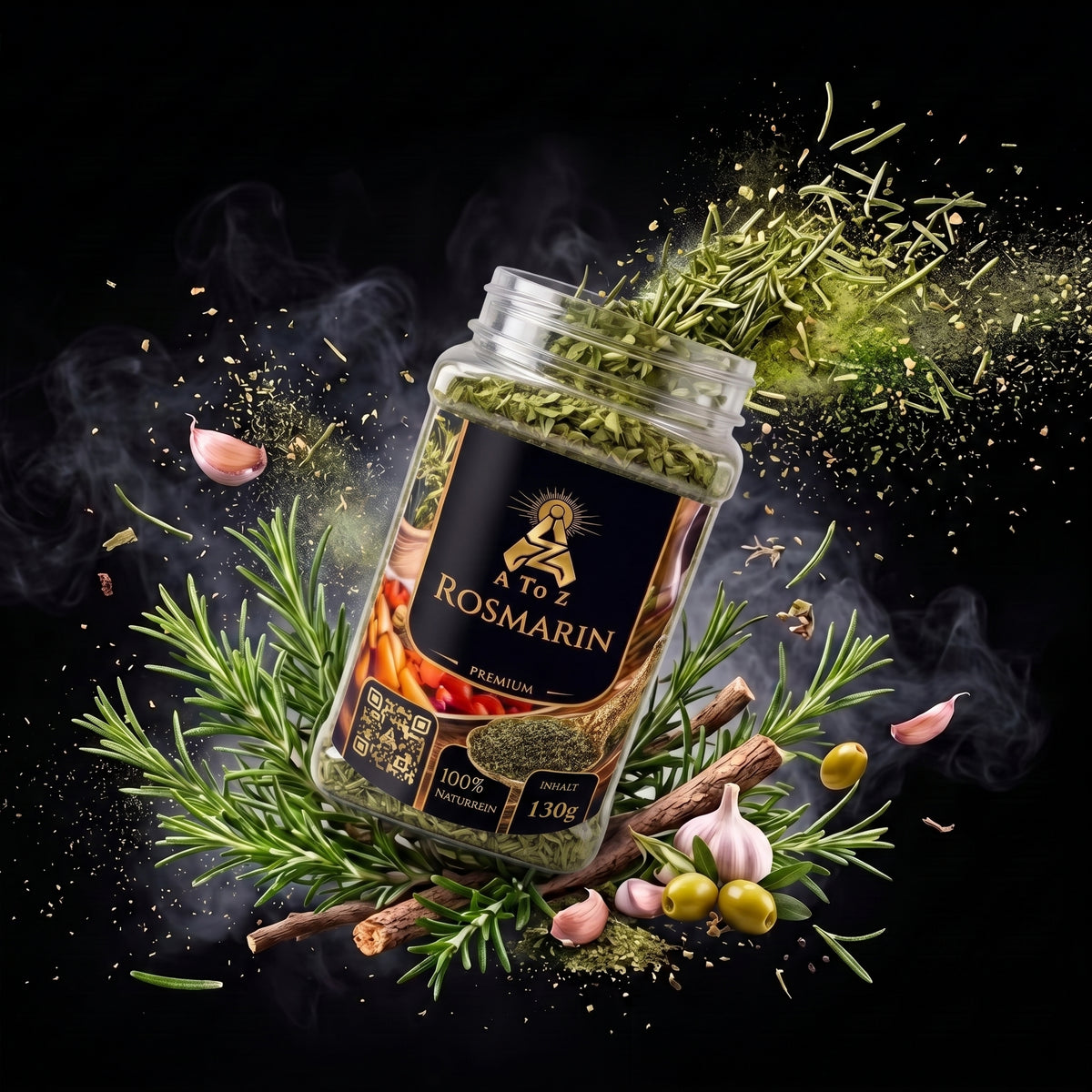 A To Z Rosmarin getrocknet 130g | Für Fleisch, Kartoffeln & Schmorgerichte | 100% rein, Halal (Kopie)
